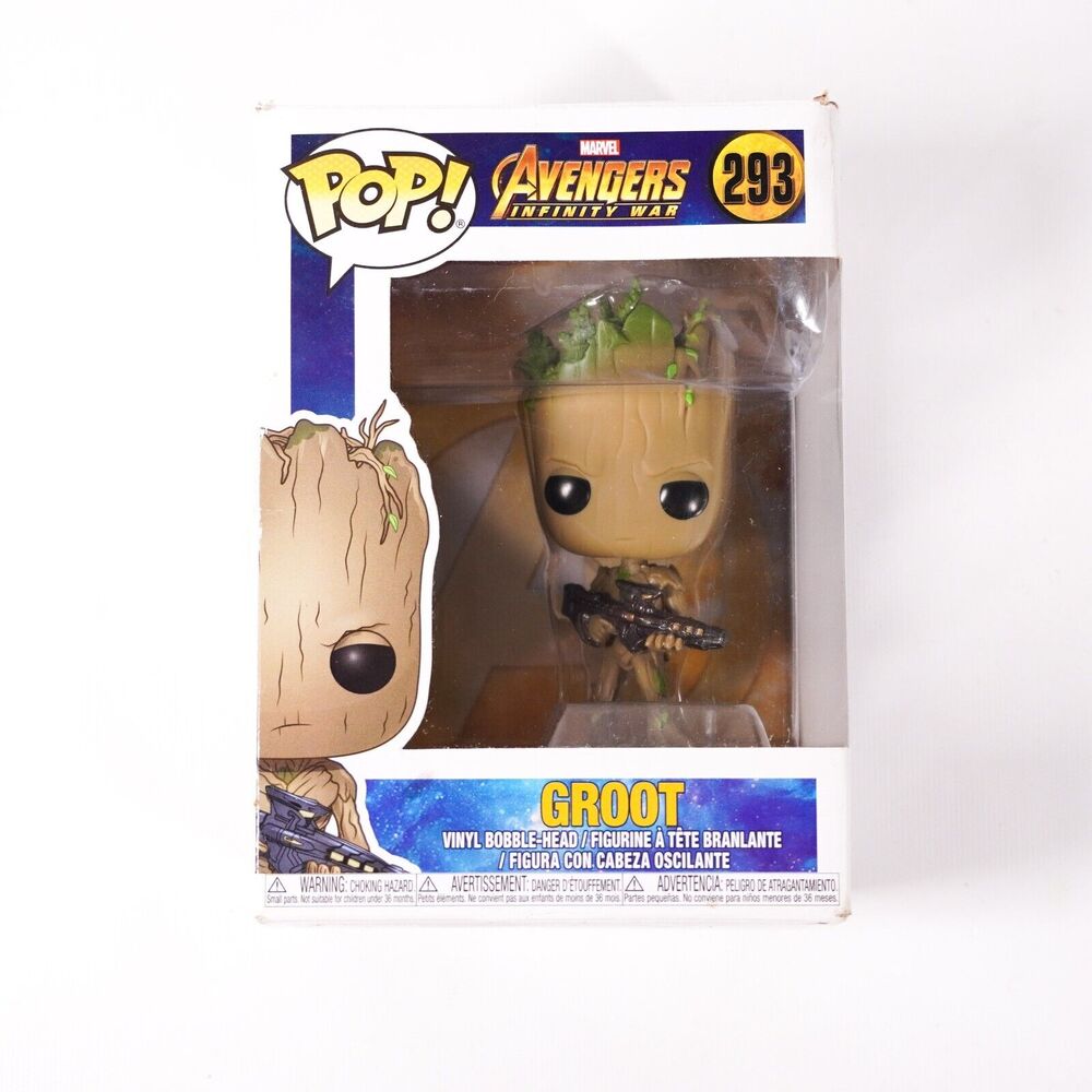 Funko Pop! Vinyl: Marvel Avengers Infinity War Groot w/ Blaster #293 Toy Figure